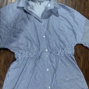 Charlotte Russe Dresses - Blue and white stripped collared dress Charlotte Russe Dresses - Blue and white stripped collared dress